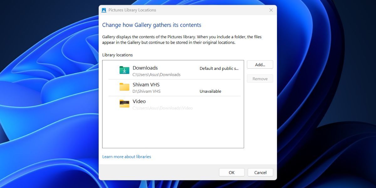 Как включить галерею в проводнике Windows 11