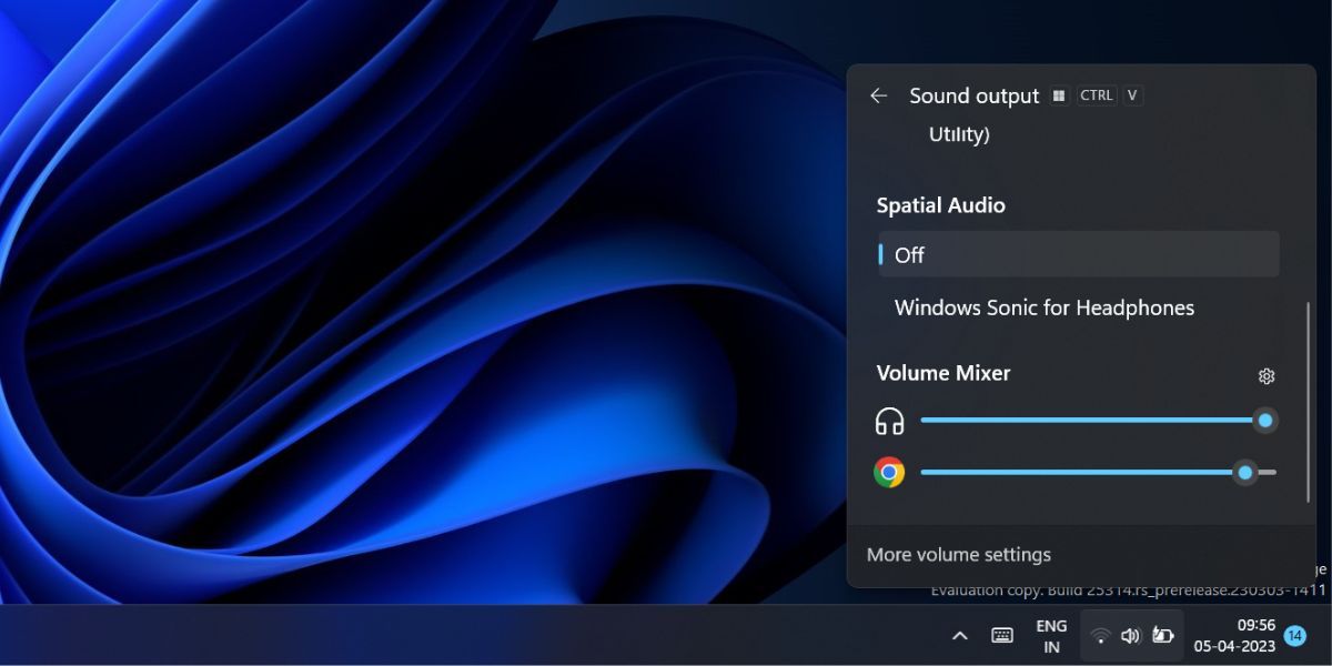 How to Enable the Volume Mixer in the Action Center in Windows 11