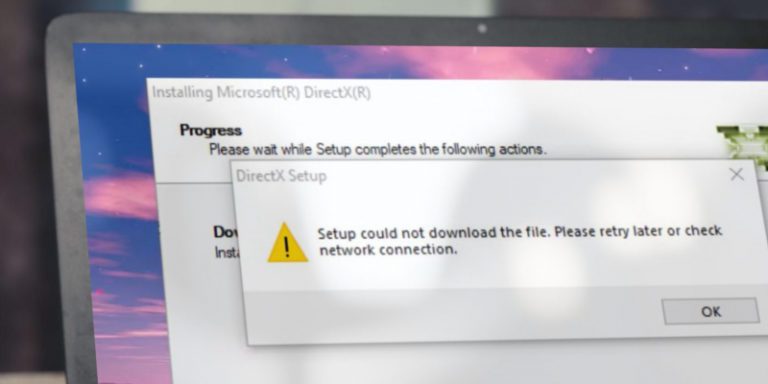 Как исправить ошибку «установщик DirectX не смог загрузить файл» в Windows