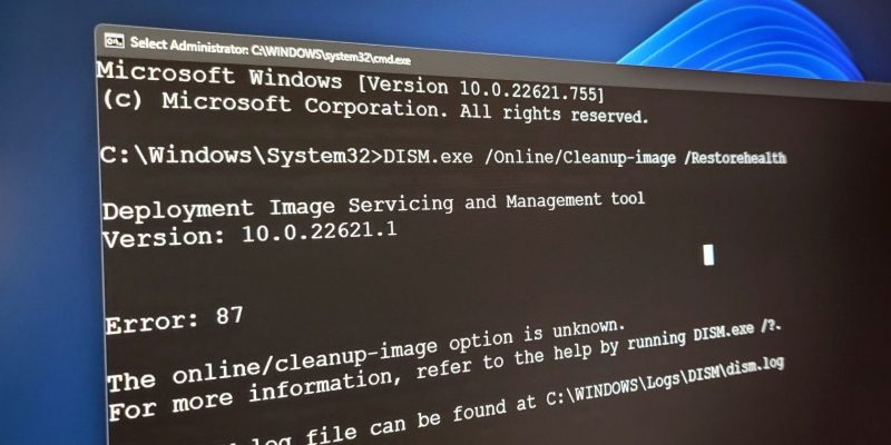 Как исправить ошибку DISM 0x800F082F в Windows