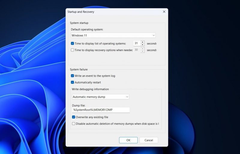 4 способа изменить время ожидания меню загрузки в Windows 11