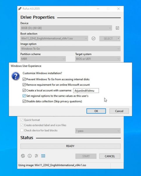 Как запустить Windows 11 на старом ПК с помощью Windows To Go и Rufus