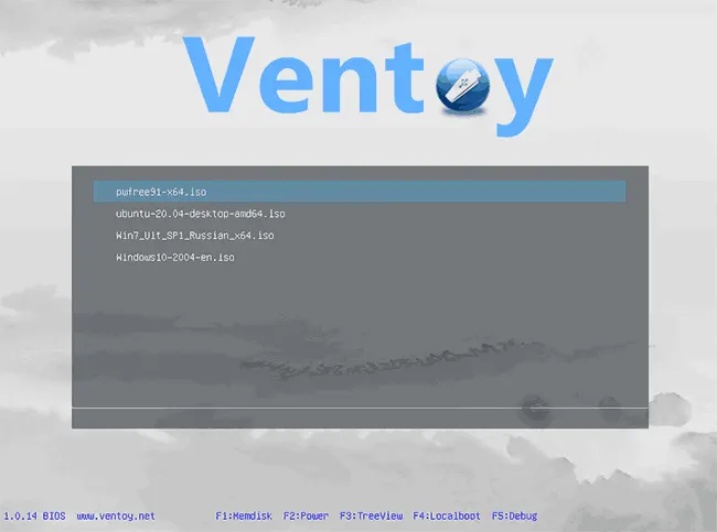 Использование Ventoy для создания мультизагрузочной флешки