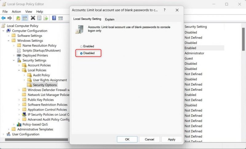 Как подключиться к удаленному рабочему столу без пароля в Windows 11