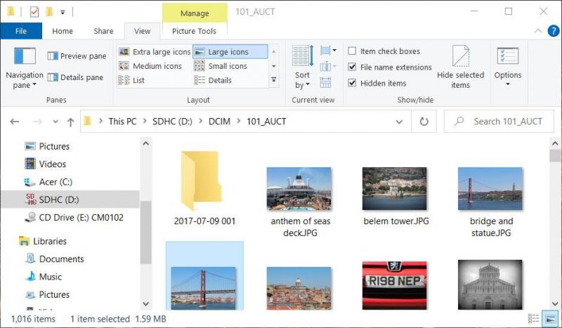 Как импортировать фотографии с камеры на ПК с Windows 10