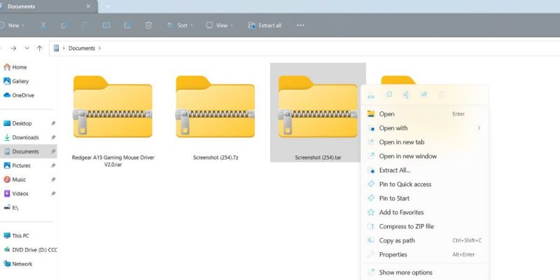 Как включить поддержку архивов в Windows 11