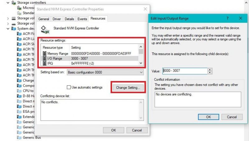 Как использовать адреса IRQ и ввода-вывода для разрешения конфликтов в Windows 10
