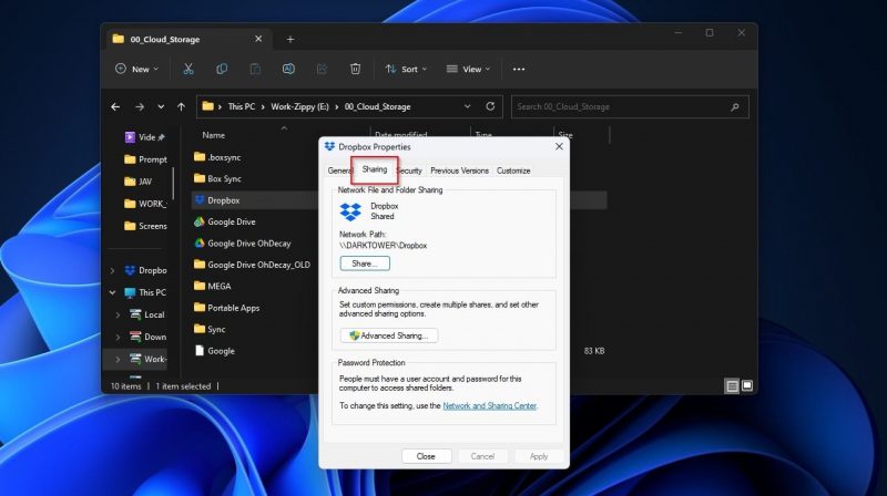 Как получить доступ к Dropbox и Google Диску с буквы диска Windows