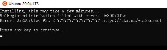 Ошибка «WslRegisterDistribution failed with error» при запуске Linux в Windows Subsystem - как исправить 1