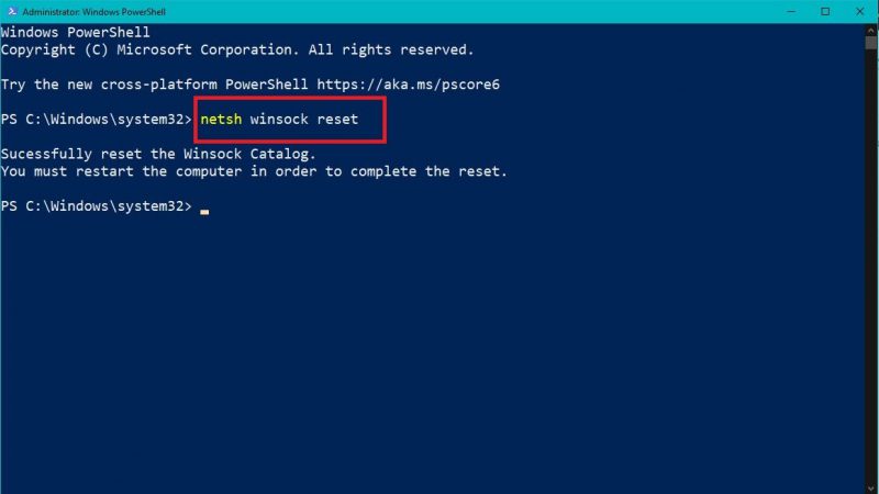 How to Reset the Winsock Catalog in Windows 10