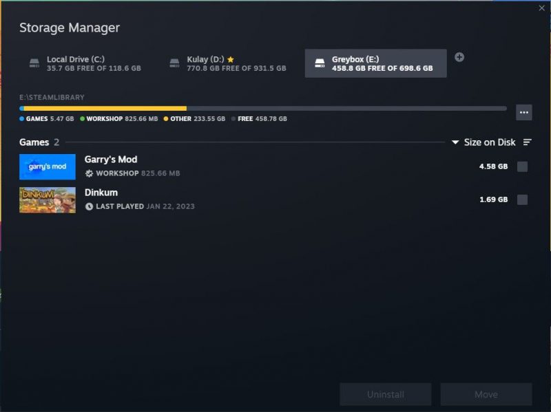 Как играть в игры Steam на внешнем диске с помощью Steam Storage Manager
