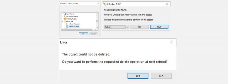 Как удалить файл, используемый другой программой в Windows 10