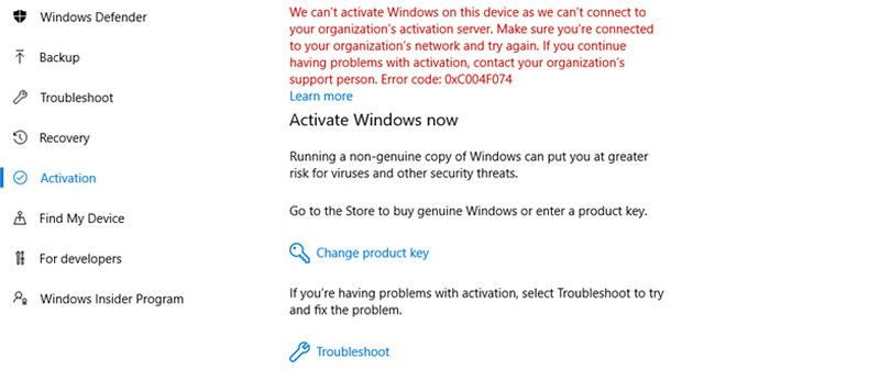 Как исправить Ошибка активации Windows 0x803F700F