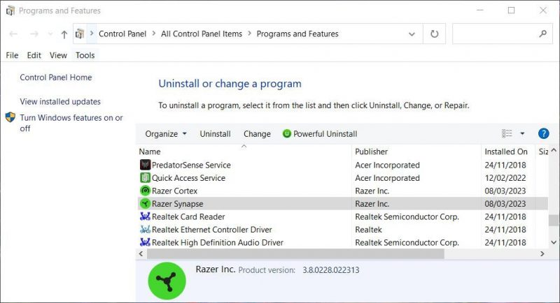 Как исправить неработающую Razer Synapse в Windows 11/10