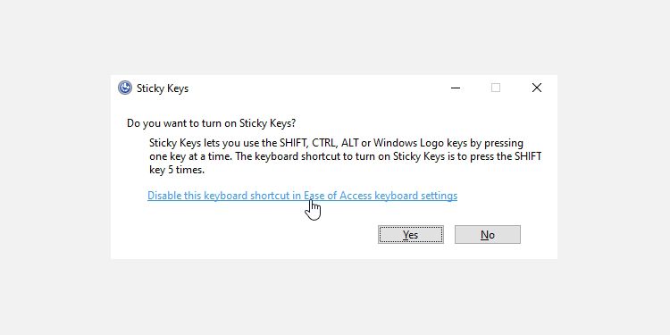 How to Turn Off Sticky Keys
