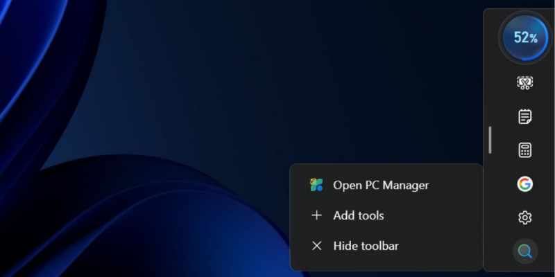 How to Use the Toolbar in Microsoft PC Manager on Windows 11