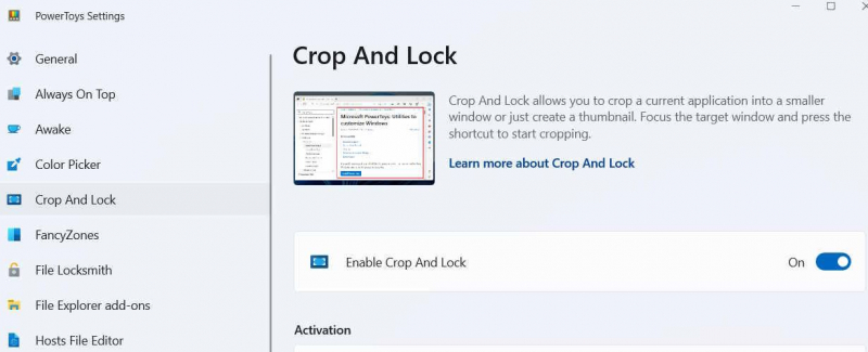 How to Use the Crop and Lock Feature in Windows PowerToys
