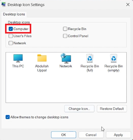 How To Add This PC Icon To Desktop on Windows 11