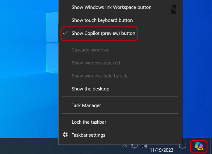Как включить помощник Copilot в Windows 10