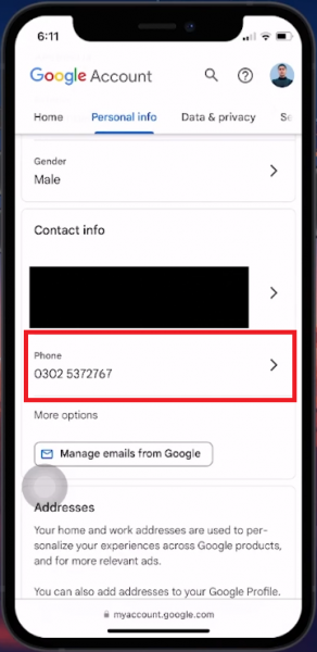 How To Change Phone Number on Google Account