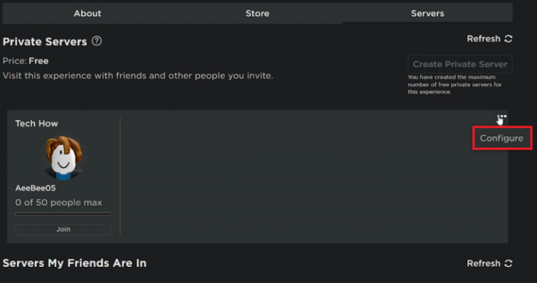 Как разрешить друзьям присоединяться к частному серверу Roblox — Туториал