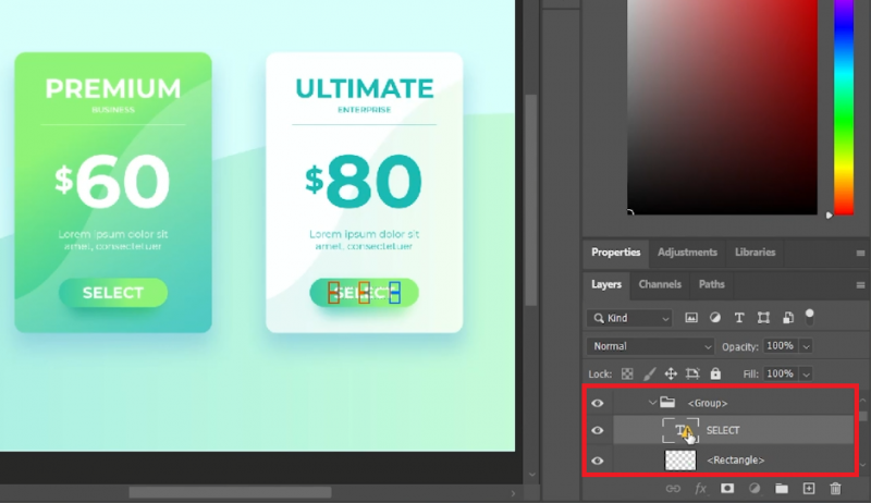 Create Pricing Table Design in Photoshop - Template & Tutorial