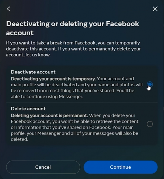 How To Deactivate Facebook Account on PC - Easy Guide
