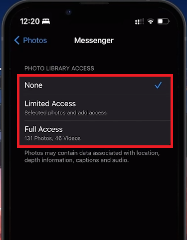 How To Allow Messenger To Access Photos - Guide
